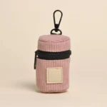 New Corduroy Dog Poop Bag Dispenser Multi-color Zipper Waste Bag Holder Hangable Walking Use Poop Bag Organizer Pet Supplies - Image 4