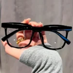 1/2/3 Pairs of Universal Fashion Glasses, Square-Framed Glasses, Fashionable Campus Style, Clear Black Frame, Back to School - Image 3