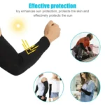 1 Pair Cooling Arm Covers for Men and Women Summer Sun Protection Sunshade Ice Silk Sleeves for Cycling Outdoor Sports Golf - Image 4