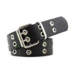 Women's Belt  Large size Double Hole Men Belt Punk Hip Hop Rock Style Subculture Y2K Belt Punch Free Belt for Men and Women - Image 8