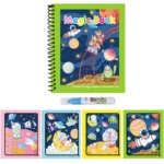1pc Reusable Water Drawing Book Magic Water Book Mess-Free Magic Painting Pad with Refillable Water Pen Learning Education Toy - Image 12