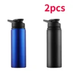 1-15PCS Portable Stainless Steel Bicycle Water Bottle Straight Drinking Outdoors Sports Travel Kettle Metal Water Bottle - Image 19