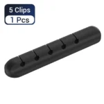 Silicone USB Cable Organizer USB Charging Cable Winder Desktop Tidy Management Clips Cable Holder For Mouse earphone Accessories - Image 15