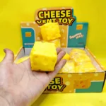 Portable Cheese Squeeze Toy Fidget Stress Relief Squishy Ball Slow Rebound for Desk Decor Decompression Toy for Kids Adults Gift - Image 5