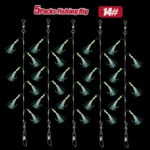 TAKBAS 1/5 Packs Sabiki Rigs, Fishing Bait Rigs, Luminous Sea Fishing Rig with High Carbon Fishing Hooks,for Fresh/Saltwater - Image 11