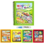 1pc Reusable Water Drawing Book Magic Water Book Mess-Free Magic Painting Pad with Refillable Water Pen Learning Education Toy - Image 16