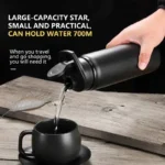 1-15PCS Portable Stainless Steel Bicycle Water Bottle Straight Drinking Outdoors Sports Travel Kettle Metal Water Bottle - Image 3