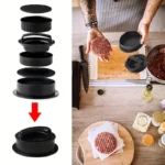 Burger Press Mold & Patty Press Maker -3 in 1 Stuffed Hamburger Patty Maker Perfect for Beef, Chicken Patties - Kitchen Press To - Image 4