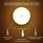 1pc Motion Sensor Night Light - Wireless LED Detector Lamp for Bedroom, Staircase, Closet, and Room Decor- - Image 2