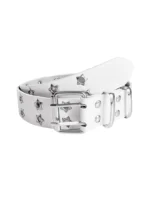 Women's Belt  Large size Double Hole Men Belt Punk Hip Hop Rock Style Subculture Y2K Belt Punch Free Belt for Men and Women - Image 12