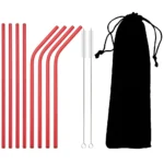 Colorful Reusable Drinking Straw Metal Straws 304 Stainless Steel Straws Set with Brush Bar Cocktail Straw for Glasses Drinkware - Image 13