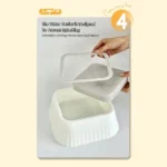 Durable Slow Drinking Pet Water Fountain Anti-spill Plastic Dog Water Bowl Non-wet Mouth Removable Pet Supplies - Image 4