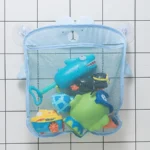 QWZ New Cartoon Duck Baby Bathroom Mesh Bag Sucker Design For Bath Toys Kids Animal Shapes Cloth Sand Toys Storage Net Bag - Image 7