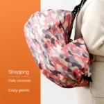 Foldable Storage Bag With Handle Portable Travel Camouflage Handbags Large Capacity Shopping Bag - Image 4