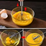 Stainless Steel Egg Beater Durable Semi-Automatic Mixer for Effortless Egg Cream Mixing Stirring and Beating for Kitchen Baking - Image 3