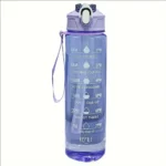 800ml/27oz Large Capacity Sports Water Bottle Leak Proof Plastic Drinking Cup With Time Scale Suitable For Travel Fitness Sports - Image 8