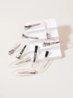 10pcs seamless fashion girl transparent hair clips, makeup facial accessory clips styling hair clips Special for real hair wigs - Image 5