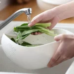 1 Piece of Rice Drainage Basket Rice Filter Fruit and Vegetable Drainage Sieve Kitchen Supplies Small Tools Multi-purpose - Image 3