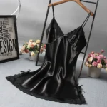 Sexy Lace Patchwork Camisola Lingerie Nighty Wedding Dress Sleep Wear Nightdress Clothes Women's Nightgowns Sexy Nightwear