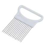 Effortlessly Slice Onions with this 1pc Colorful Onion Slicer Kitchen stainless steel potato chip onion holder - Image 9