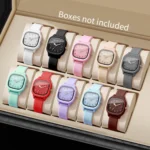 1/3/10PCS Fashion Silicone Band Women Quartz Watches Set Casual Arabic Dial Wristwatch for Girls Clock Reloj Hombre(Without Box) - Image 2