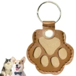 Leather Memorial Pet Hair Storage Bag Cat Paw Keychain DIY Homemade Pet Memorial Keychain for Commemorative Gift Bag Wallet - Image 8