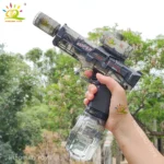 HUIQIBAO Electric Pulse Water Gun Simulated Flame Sensor Light Fully Automatic Fights Toy Water Pistol Outdoor Beach Toys Adult - Image 13