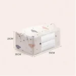 Large Capacity Clothes Storage Bag Organizer With Reinforced Handle Suitable For Blankets Bedding Foldable With Sturdy Zipper - Image 10