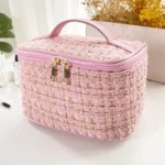 2026 New Women's Bag Knitted Style Makeup Bag Portable Portable Portable Makeup Bag Fashionable Large Storage Bag BX100 - Image 9