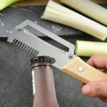 Kitchen Peeler Stainless Steel Vegetable Peeler with Wooden Handle for Peeling and Slicing Fruits and Vegetables Kitchen Tool - Image 4