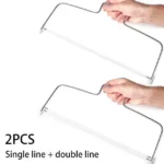 1/2Pcs Adjustable Height Line Cake Cut Slicer Adjustable Stainless Steel Cake Decorating Mold DIY Bakeware Kitchen Cooking Tool - Image 7