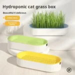 Hydroponic Cat Grass Box Cat Treats Catnip Hydroponic Soilless Planting Cat Grass Pot Set for Easy Growth - Image 2