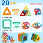 Magnetic Building Blocks DIY Magnets Toys medium size STEM Toys Construction Toys Learning Educational Magnet Toys - Image 11