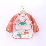Waterproof EVA Full Sleeve Baby Bibs Children Apron Long Sleeve Feeding Smock Kids Eating Breastplate Infant Scarf Clothing - Image 33