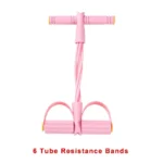 4/6-Tube Tensioner Multi-Functional Household Fitness Yoga Abdominal Strengthening Elastic Band Tension Rope Sit-Up Assistive - Image 11