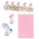 Nail Stand Set for Press On Nail Display Practice Art Magnetic Fake Nail Holder for Painting NailsStand with Reusable Putty Clay - Image 13