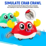 Children's Fun Double Return Force Left and Right Shake Simulation Crab Toy Baby Running Bubble Simulation Crab Crawling - Image 4