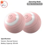 iLMH 1/2 PCS Cat Interactive Ball Toy Automatic Rolling Ball Faux Tail Rechargeable Smart Pet Electric Toy Pet Toy Imitate Mouse - Image 12