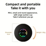 Mini Portable LED Bluetooth Speaker New Bathroom Waterproof Large Suction Cup Speaker Wireless Outdoor Sports Stereo Speaker - Image 5