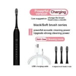 Electric Ultrasonic Toothbrush Six Speed Mode Home Soft Hair USB Charging Waterproof Adult Tooth Cleaner Automatic Couple Set- - Image 7
