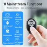 Bluetooth Remote for iPhone Xiaomi IOS Android Phone Universal Remote Control Selfie Stick Bluetooth Camera Controller - Image 6