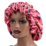 1Pc Double-Layered Minimalist Hair Bonnet Satin Bonnet Sleep Caps Can Be Worn on Both Sides Versatile Cap for Men/Women - Image 2