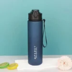 Sports Water Bottle with Time-Tracking Straw Leak Proof Locking Flip Cover for Easy Carry Ideal for Outdoor Adventures - Image 17