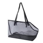 Portable Mesh Pet Carrier Bag Shoulder Crossbody Summer Use Dog Travel Bag Breathable Comfortable Foldable Pet Tote - Image 8