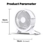 Mini USB Rechargeable Table Fan Portable USB Small Fan Fan For Student Dormitory Computer Summer Gadget Home Desk Office - Image 6