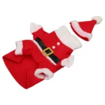 Pet Winter Outfit Soft Fabric Cute Dog Christmas Costume   Warm Skin Friendly with Hat for Daily for Puppy - Image 2