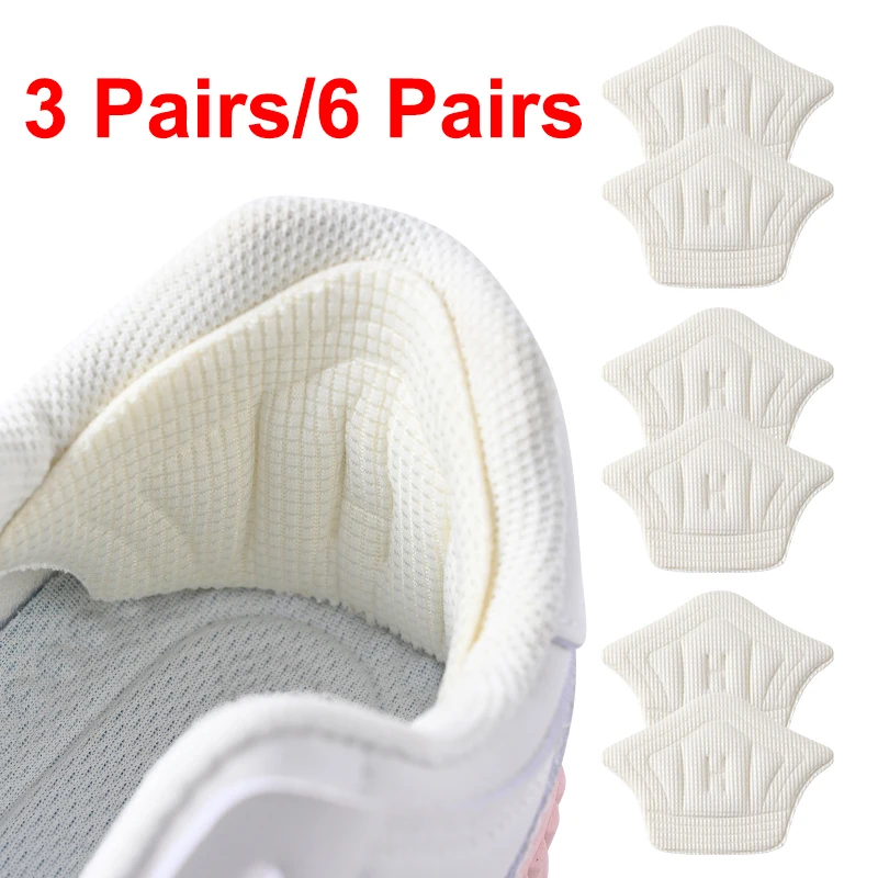 Se5ec39b5481f4c30994075464d95cd568.webp 3pairs/6pairs Insoles Patch Heel Pads for Sport Shoes Back Sticker Adjustable Size Antiwear Feet Pad Cushion Insert Insole - Image 1