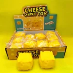 Portable Cheese Squeeze Toy Fidget Stress Relief Squishy Ball Slow Rebound for Desk Decor Decompression Toy for Kids Adults Gift - Image 4