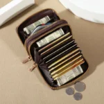 Chic Vintage Zippered Card Holder Wallet for Women - Secure Multi-Card Slots, Fashionable Faux Leather with Coin PurseLuxurious - Image 2