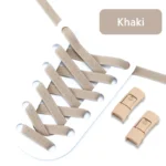 No Tie Shoe laces Press Lock Shoelaces without ties Elastic Laces Sneaker Kids Adult 8MM Widened Flat Shoelace for Shoes - Image 7